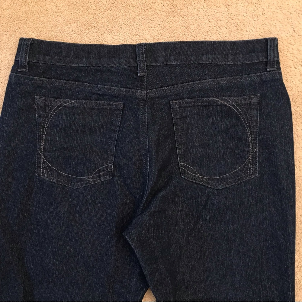 Gloria Vanderbilt Dark Blue Denim Jeans Womens Size 12 SHORT Mid Rise Gabby - Picture 5 of 12